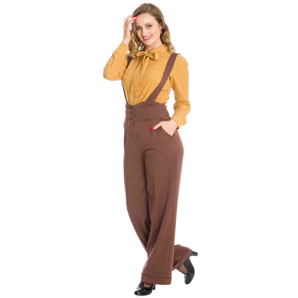 Dancing Days - HER FAVOURITES Wijde broek - Bruin